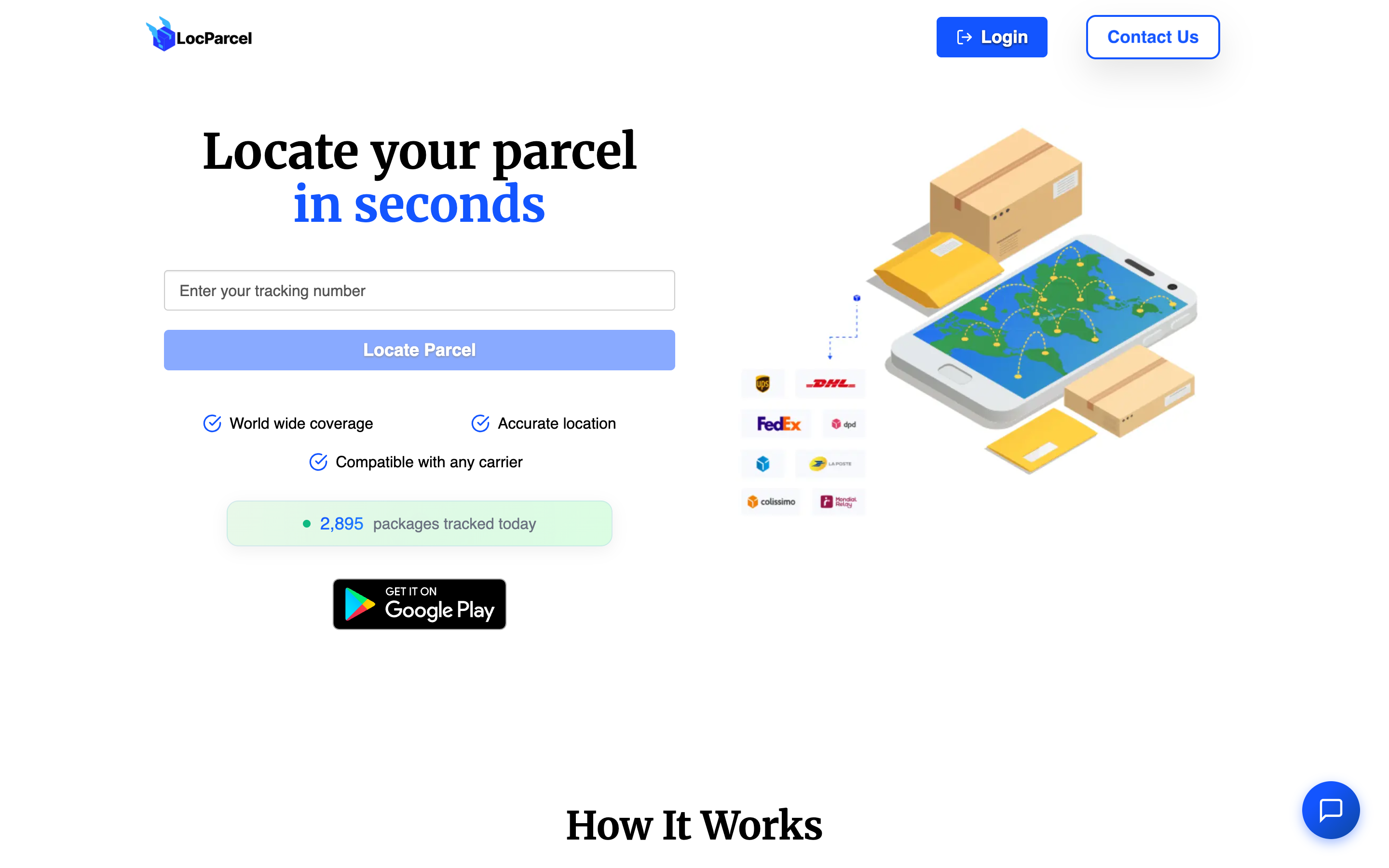 LocParcel parcel tracking platform built by EdBit Solutions
