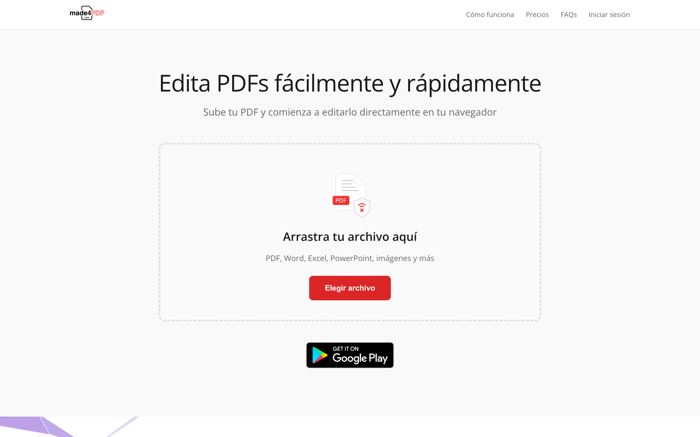 Made4PDF online PDF editor built by EdBit Solutions